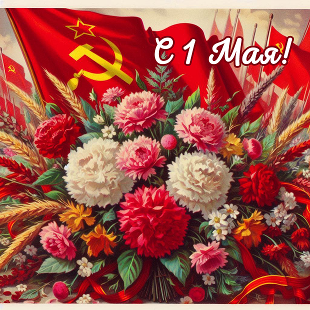 Отметить 1 Мая: 30 современных и советских открыток для поздравления с праздником весны и труда