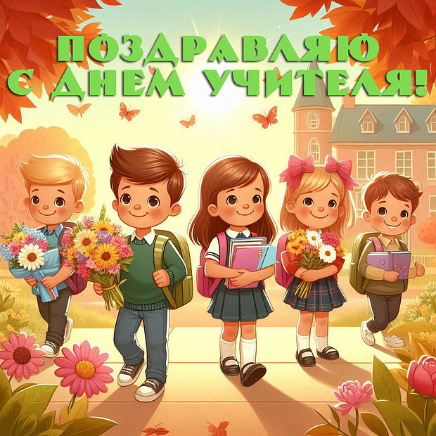 Открытки на День учителя: более 60 картинок и поздравлений