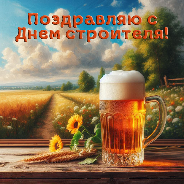 От открыток с Днем строителя: 50+ картинок и поздравлений