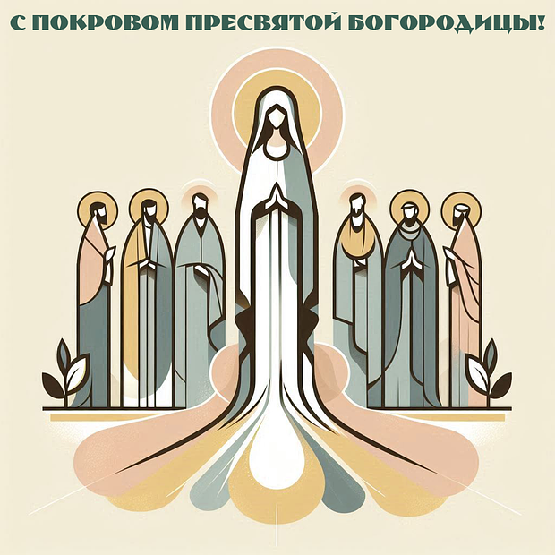 Открытки с Покровом Пресвятой Богородицы: 40+ картинок и пожеланий