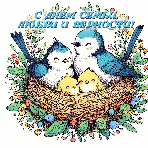 Поздравления с Днем семьи, любви и верности: более 30 уникальных открыток
