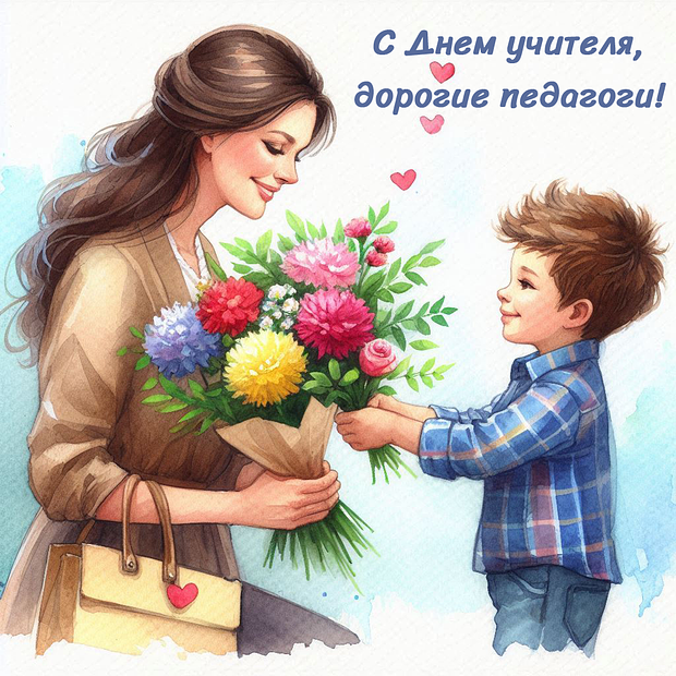 Открытки на День учителя: более 60 картинок и поздравлений