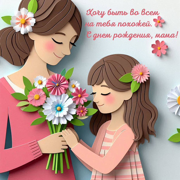 Открытки маме на день рождения: 70+ картинок и поздравлений