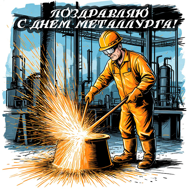 Празднование Дня металлурга: яркие открытки и поздравления для коллег