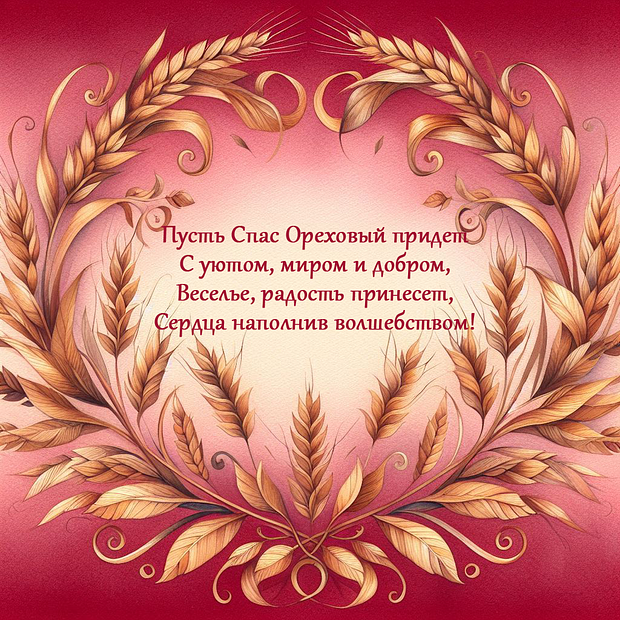 Открытки с Ореховым Спасом: 30+ картинок и поздравлений