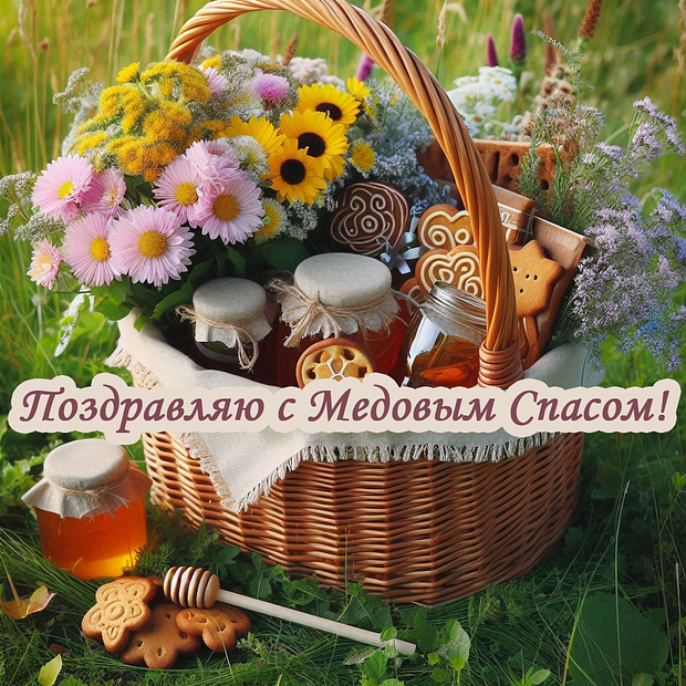 Отворение с Медовым Спасом: более 20 открыток и поздравлений
