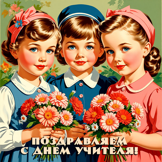 Открытки на День учителя: более 60 картинок и поздравлений