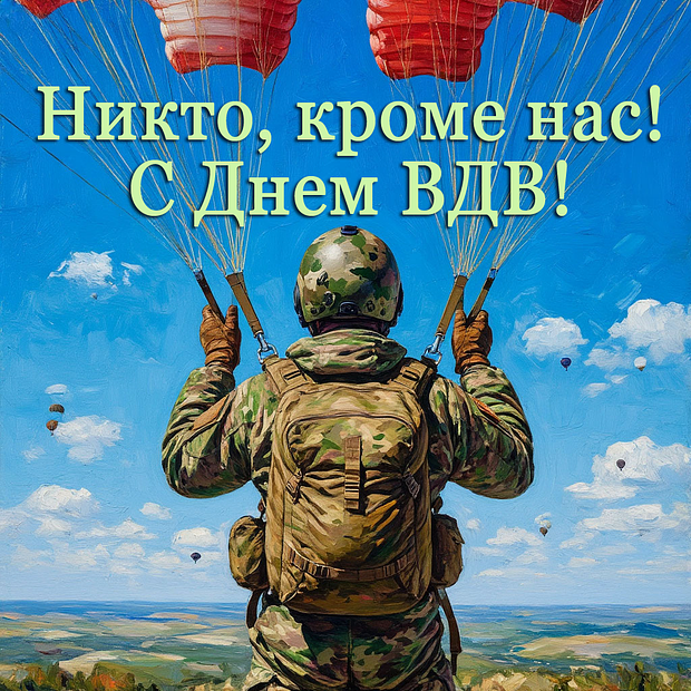 «Никто, кроме нас!» Празднования Дня ВДВ: более 50 открыток и поздравлений по случаю 95-летия десантных войск