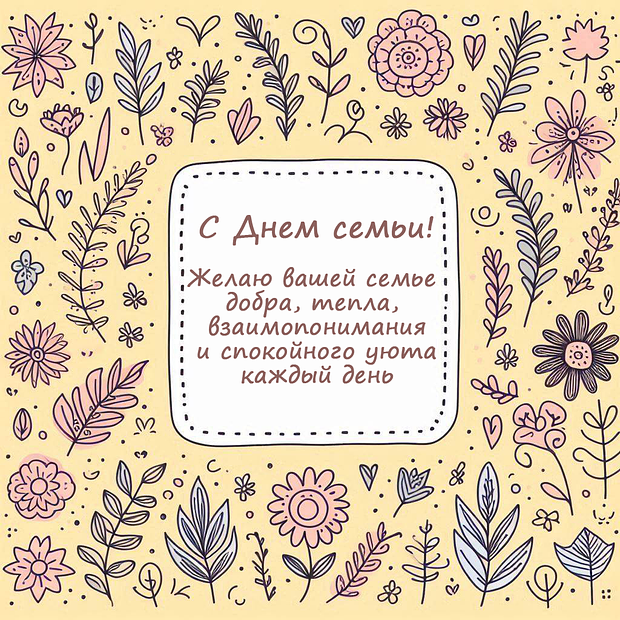 Поздравления с Днем семьи, любви и верности: более 30 уникальных открыток