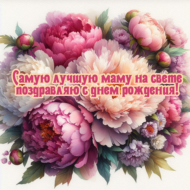 Открытки маме на день рождения: 70+ картинок и поздравлений