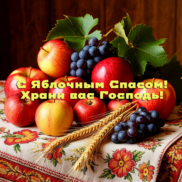 Яблочный Спас: более 40 открыток и поздравлений