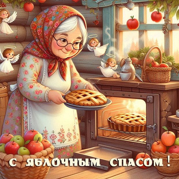 Яблочный Спас: более 40 открыток и поздравлений