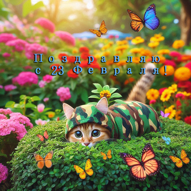 Красивые открытки на 23 Февраля: 30+ идей для поздравления