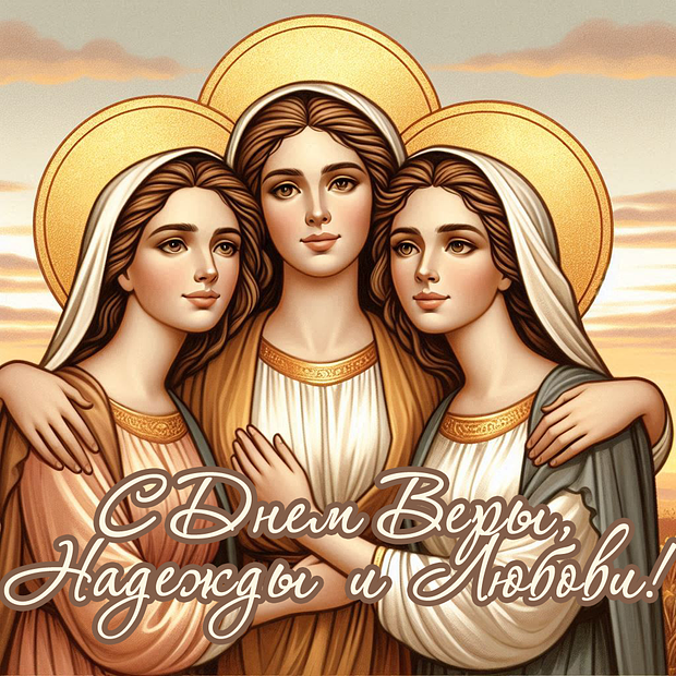 Праздничные открытки ко Дню Веры, Надежды и Любви: более 40 вариантов поздравлений