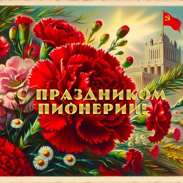 День пионерии: яркие советские открытки и искренние поздравления