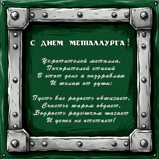 Празднование Дня металлурга: яркие открытки и поздравления для коллег