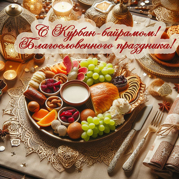 Отправка поздравлений с Курбан-байрамом: яркие открытки для праздника в 2025 году