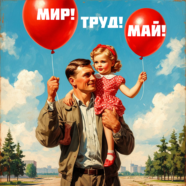 Отметить 1 Мая: 30 современных и советских открыток для поздравления с праздником весны и труда
