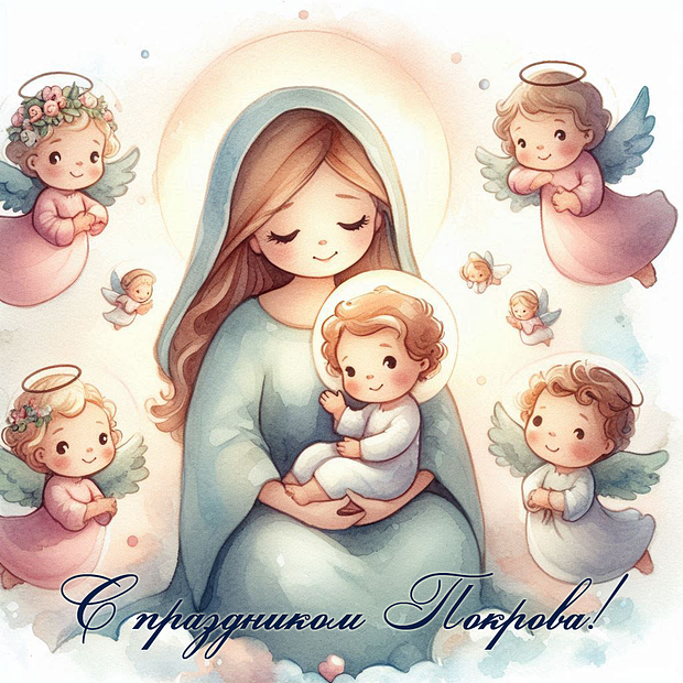 Открытки с Покровом Пресвятой Богородицы: 40+ картинок и пожеланий