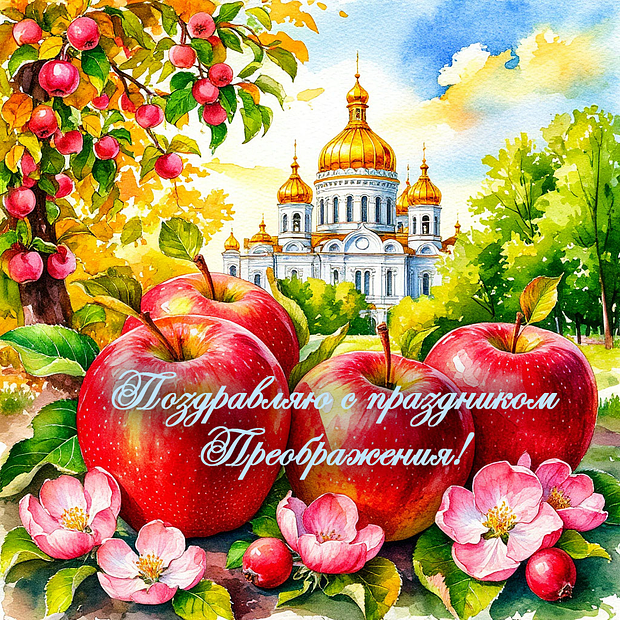 Яблочный Спас: 40+ открыток и поздравлений