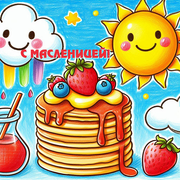 Уникальные открытки к Масленице: 15 картинок для поздравлений близких в 2026 году