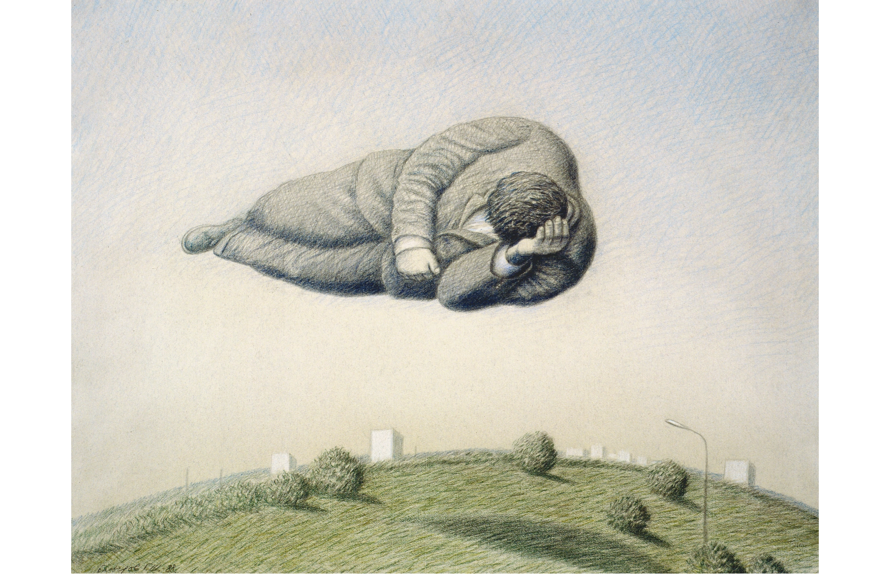 Гариф Басыров. «Полдень I». Из серии «Обитаемые пейзажи». 1987–1988. Частная коллекция