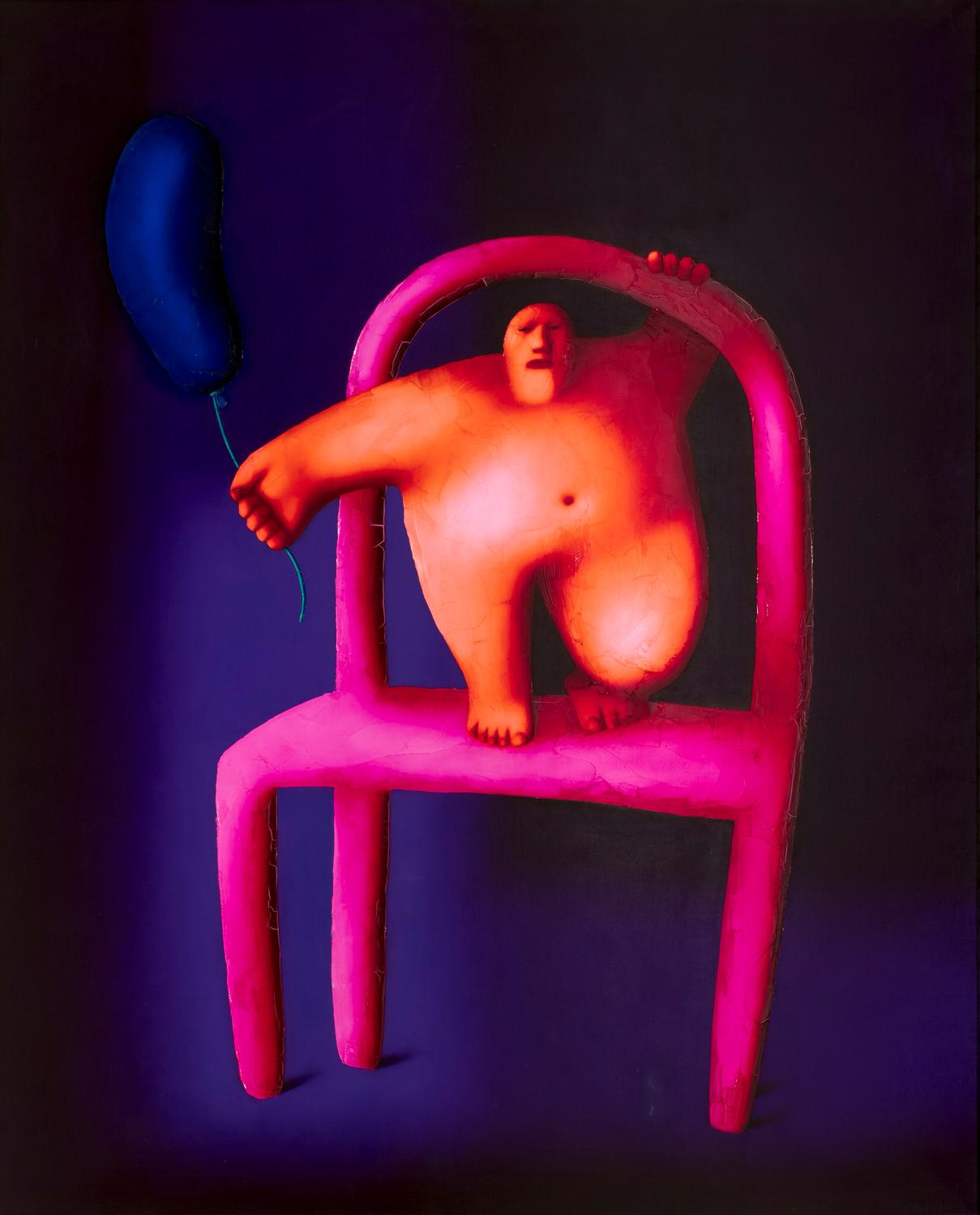 Олег Целков «Ребенок с шариком», 1988