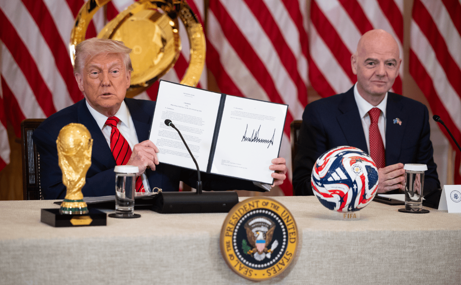 Дональд Трамп и Джаннни Инфантино