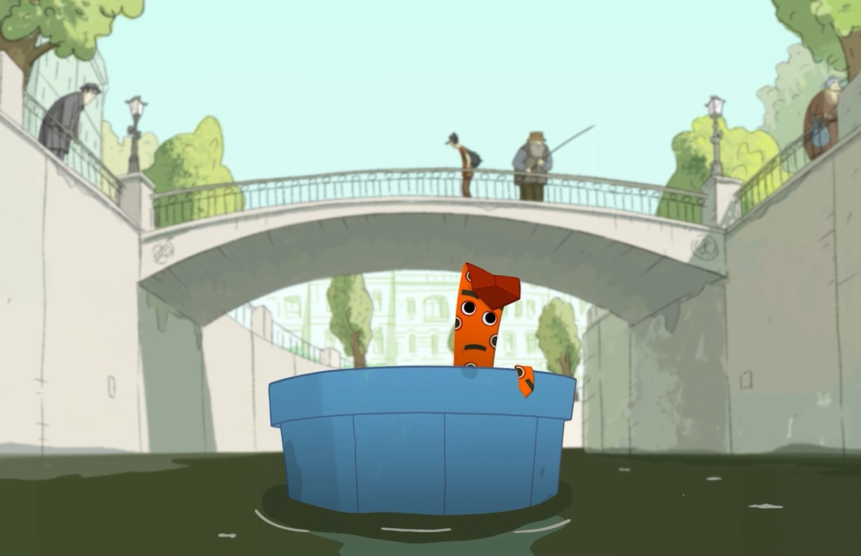 Кадр из анимационного фильма «На выборос»