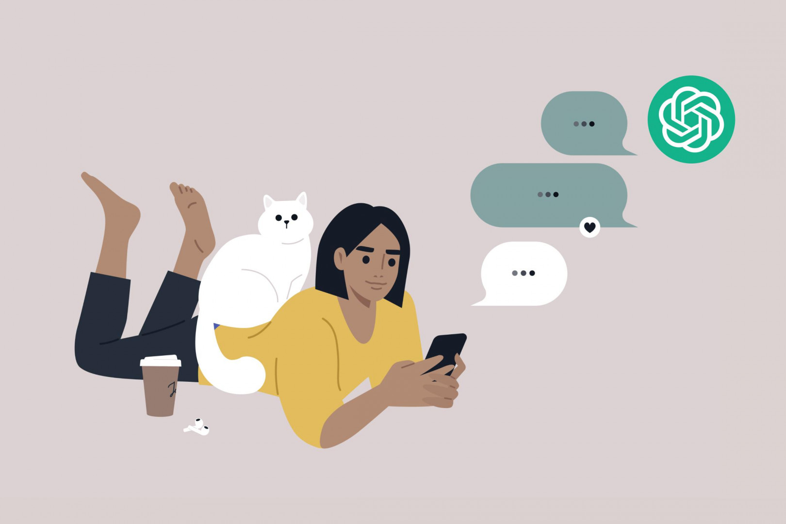 «Люди идут к ChatGPT, потому что он не отказывает, не отворачивается, не уходит. Он всегда рядом и доступен в том же окне, где музыка, еда и переписка
