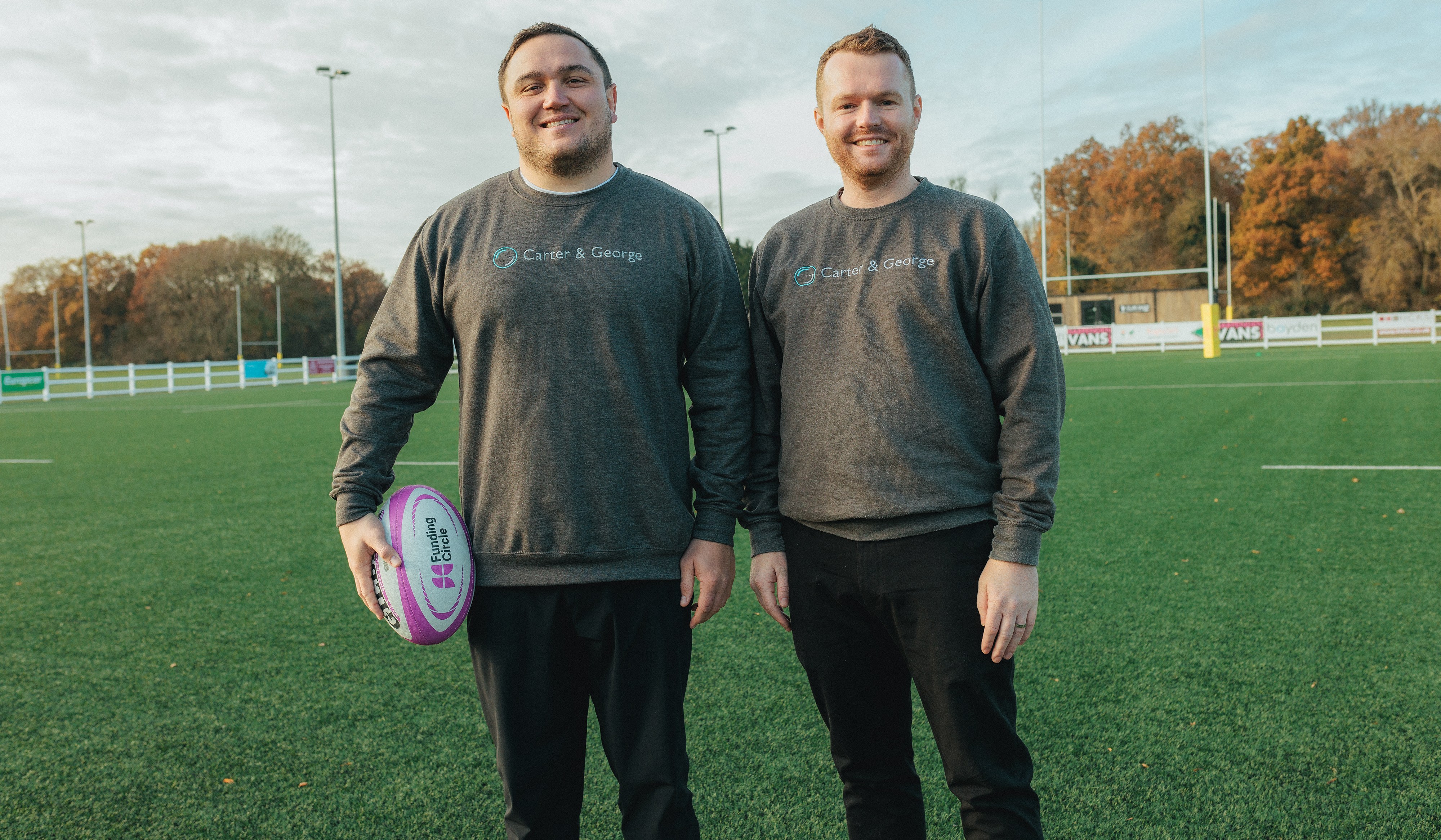 George and his business partner, the trained physiotherapist Rhys Carter