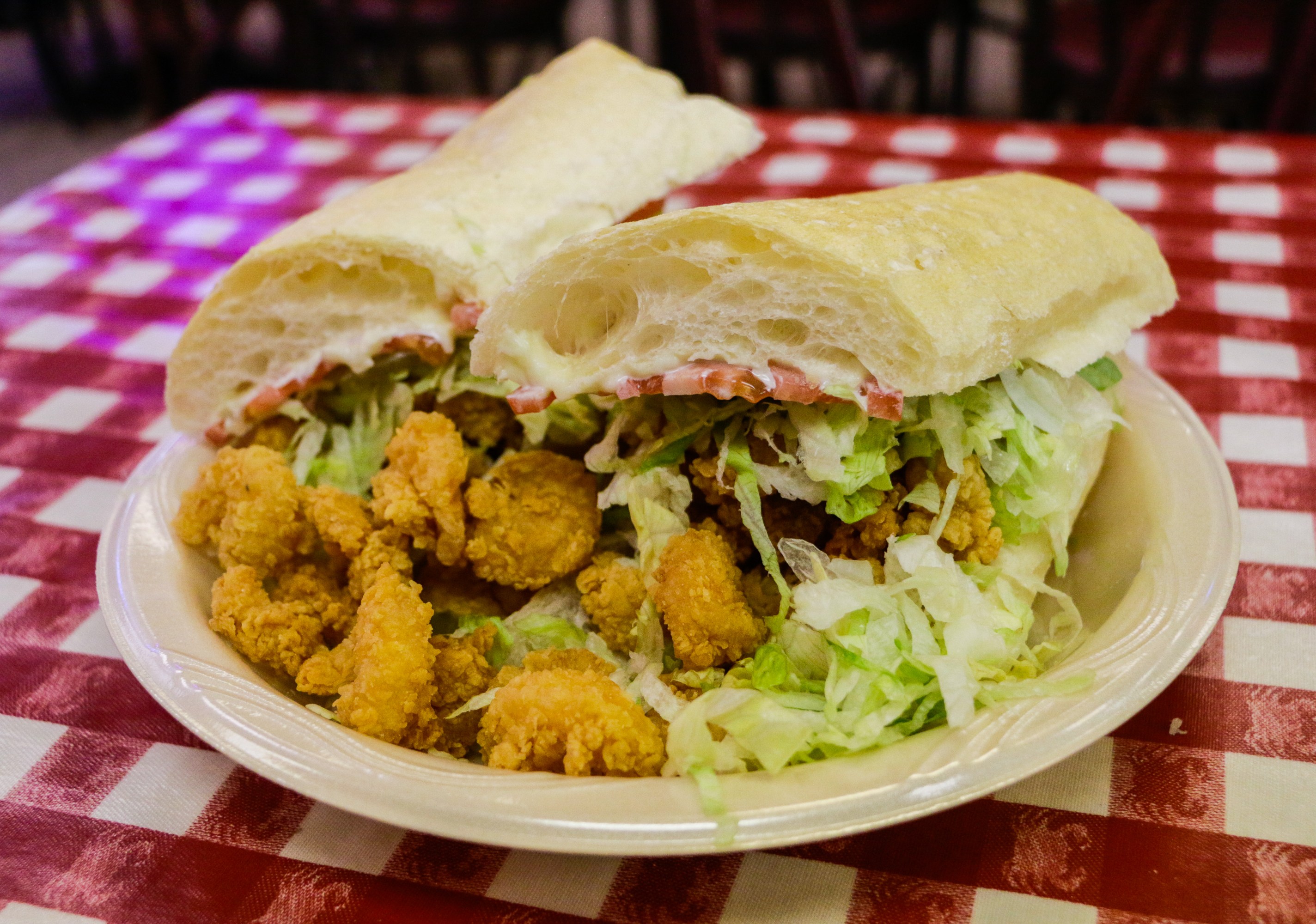 Po-boys Johnny: Po'boy с креветками и жареными креветками.