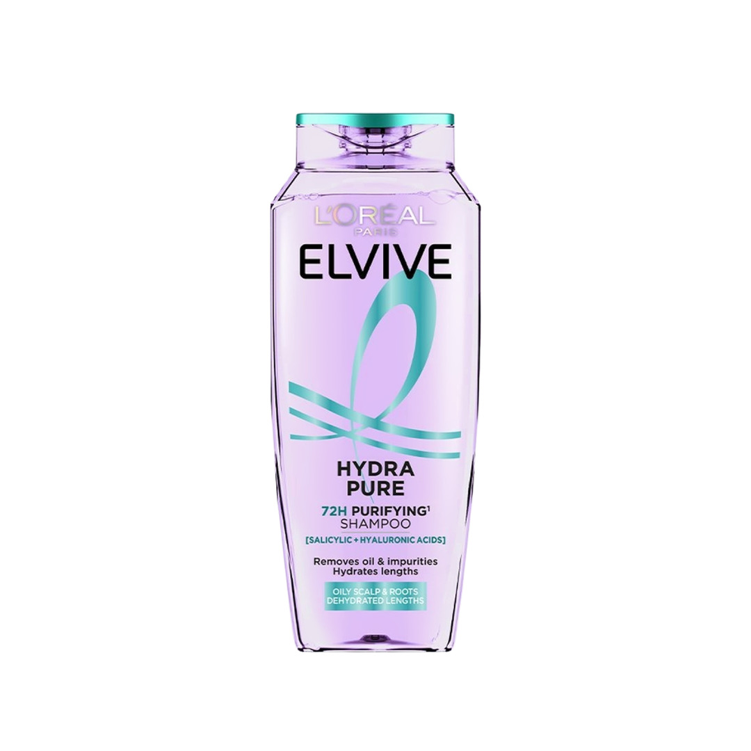 Флакон шампуня L'Oréal Elvive Hydra Pure 72H Purifying Shampoo.