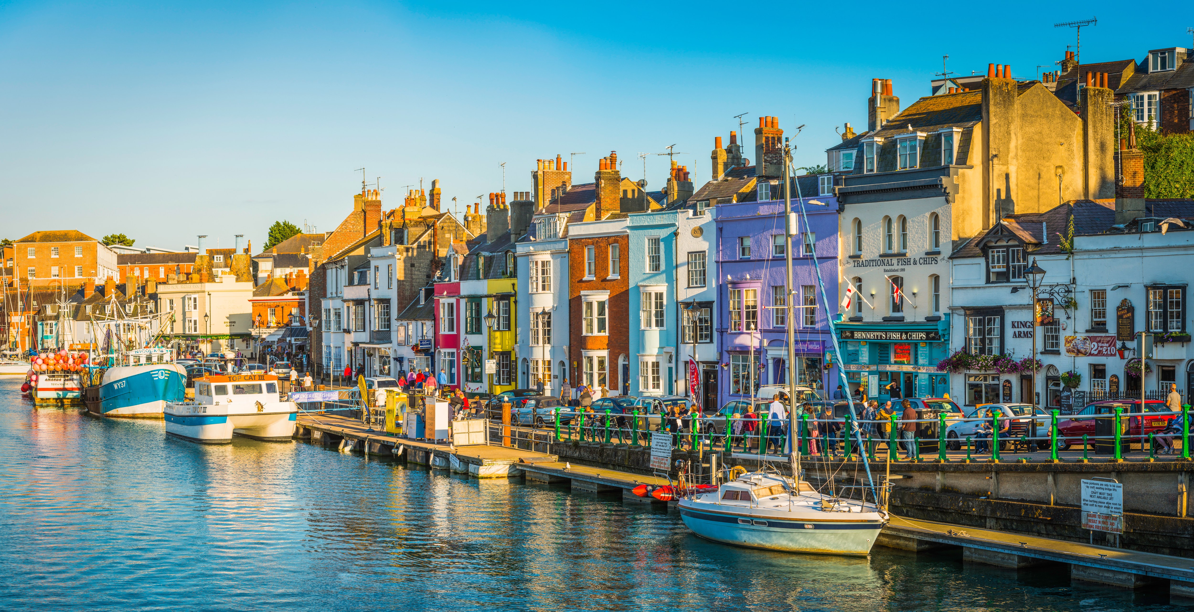 The waterfront in Weymouth, Dorset