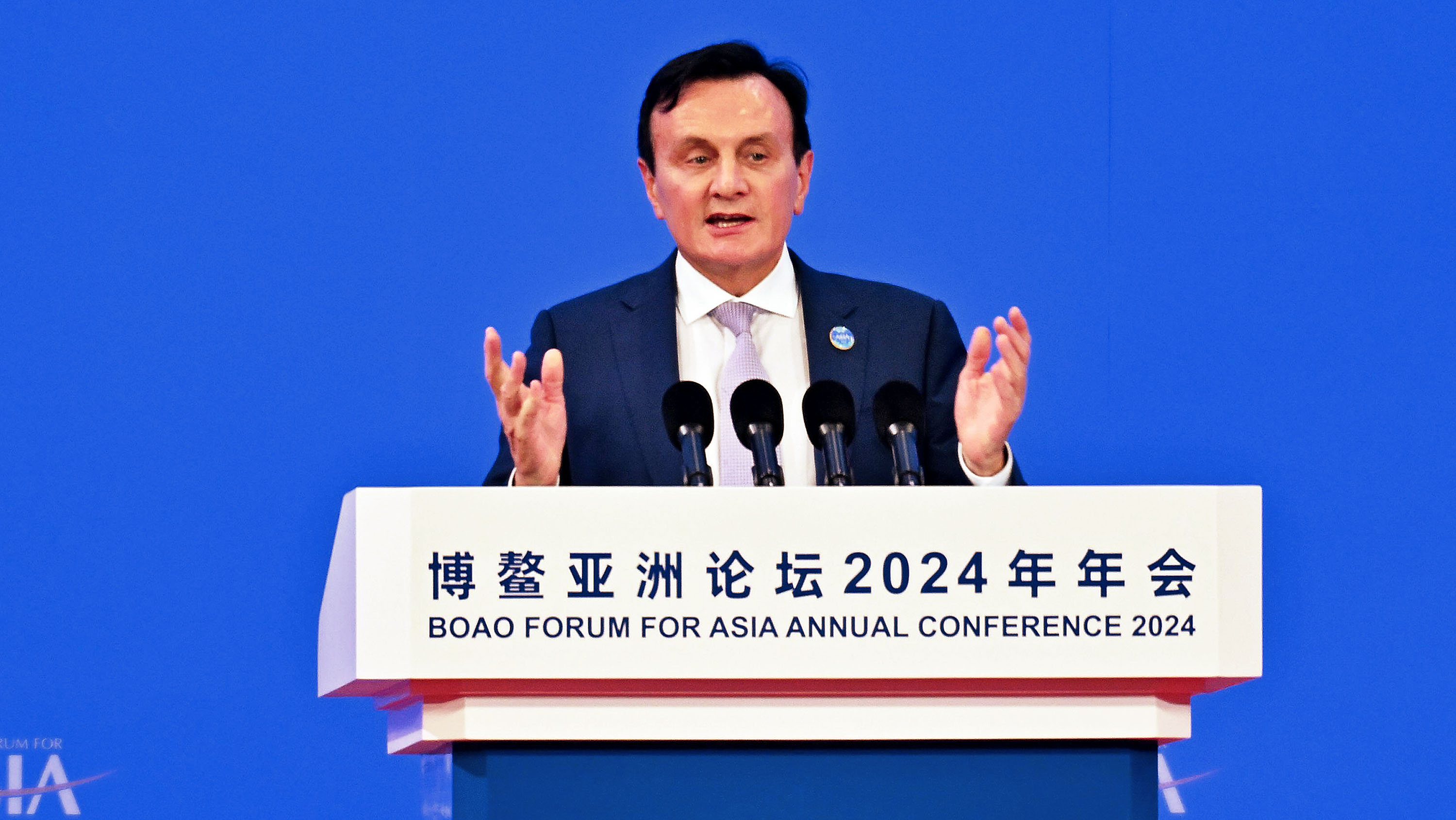 Sir Pascal Soriot, AstraZeneca's chief executive, at a conference in China earlier this year