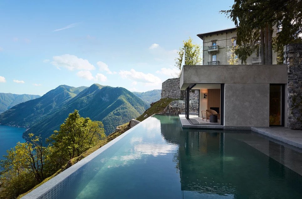 Villa Peduzzi, Пигра, Озеро Комо с мечтательным видом на бесконечный бассейн
