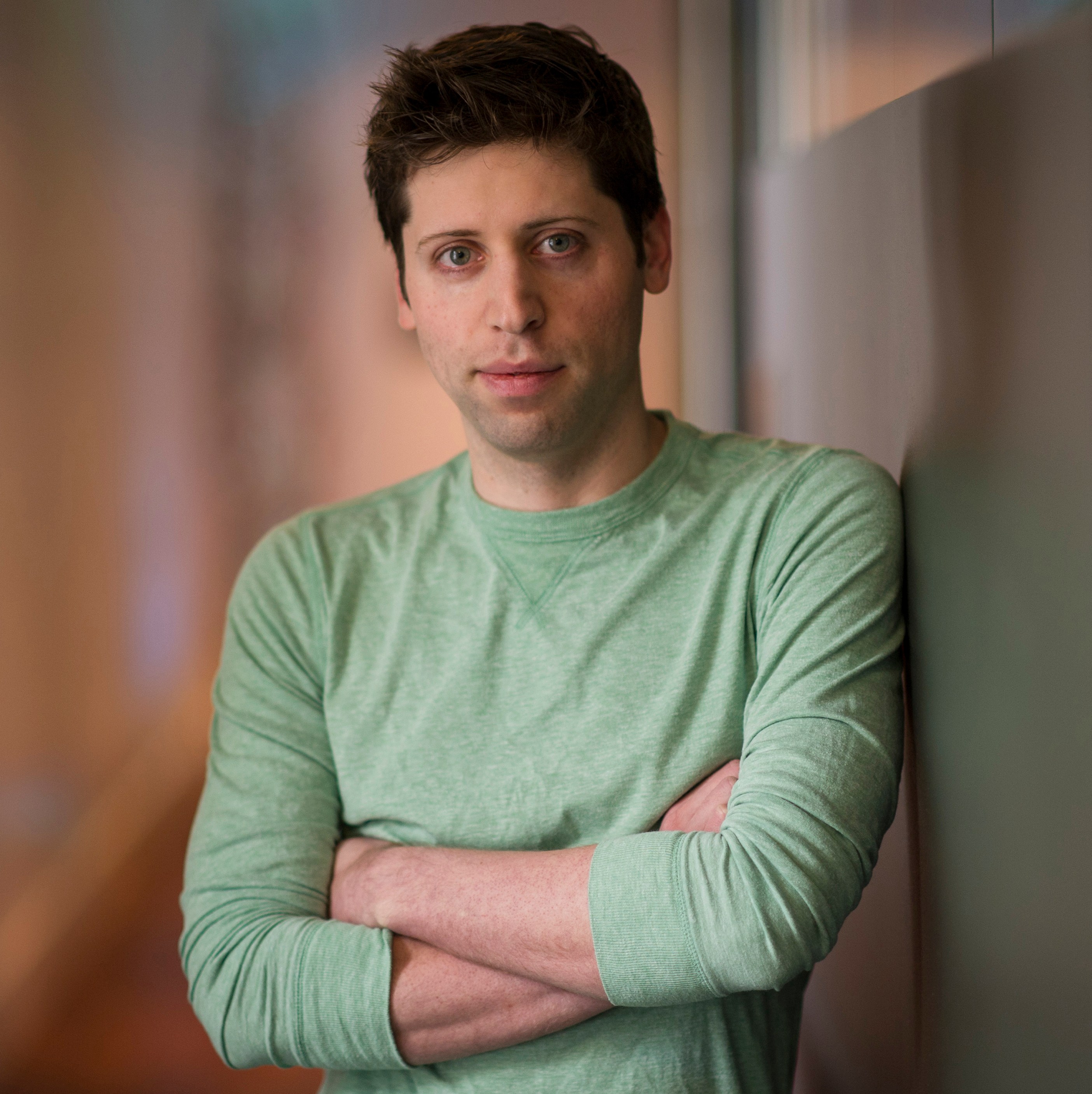 Сэм Альтман, президент и соучредитель Y Combinator, на портрете.