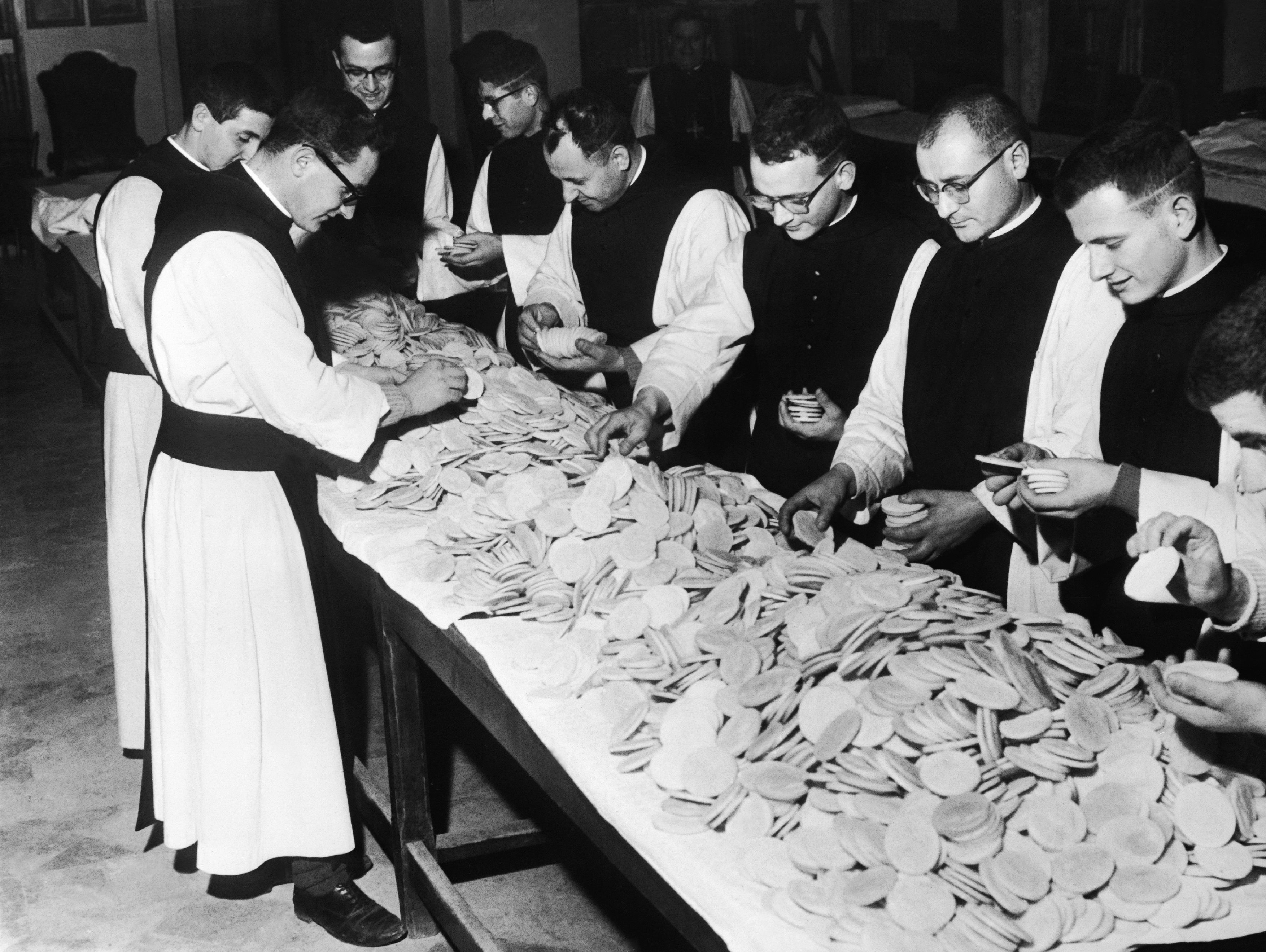 Preparations For The Blessing Ceremony Of Agnus Dei Vatican In 1959