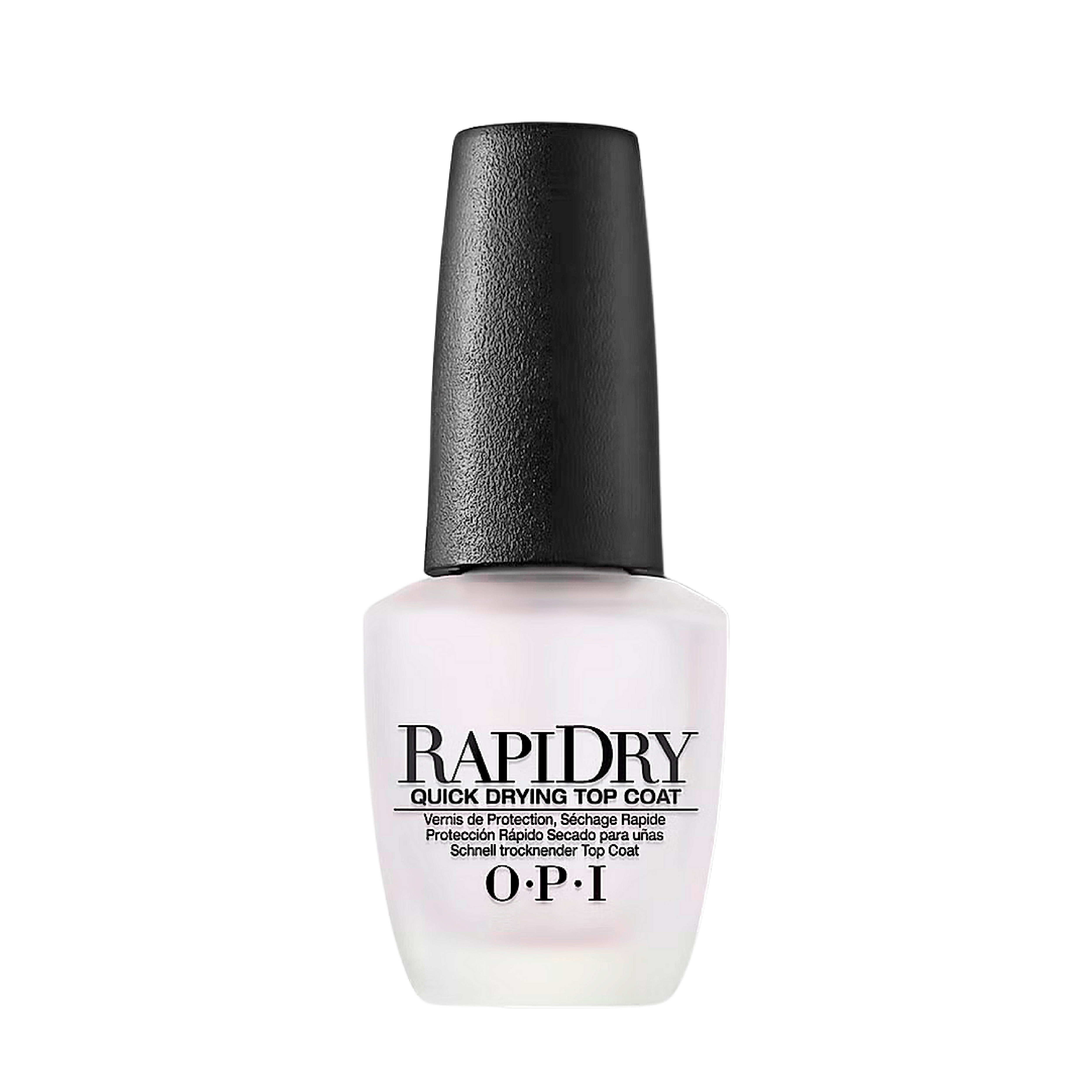 Набор лака для ногтей OPI Rapidry для быстрого высыхания.