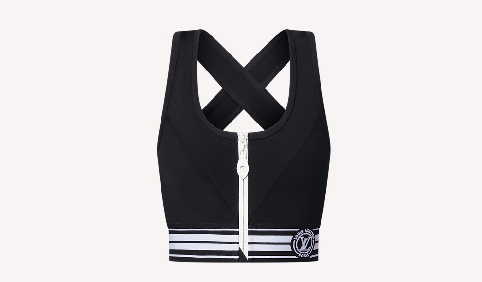 Louis Vuitton stripe sports bra