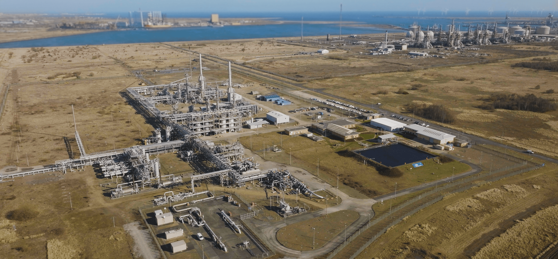 The Central Area Transmission System terminal focuses on nearby industrial facilities