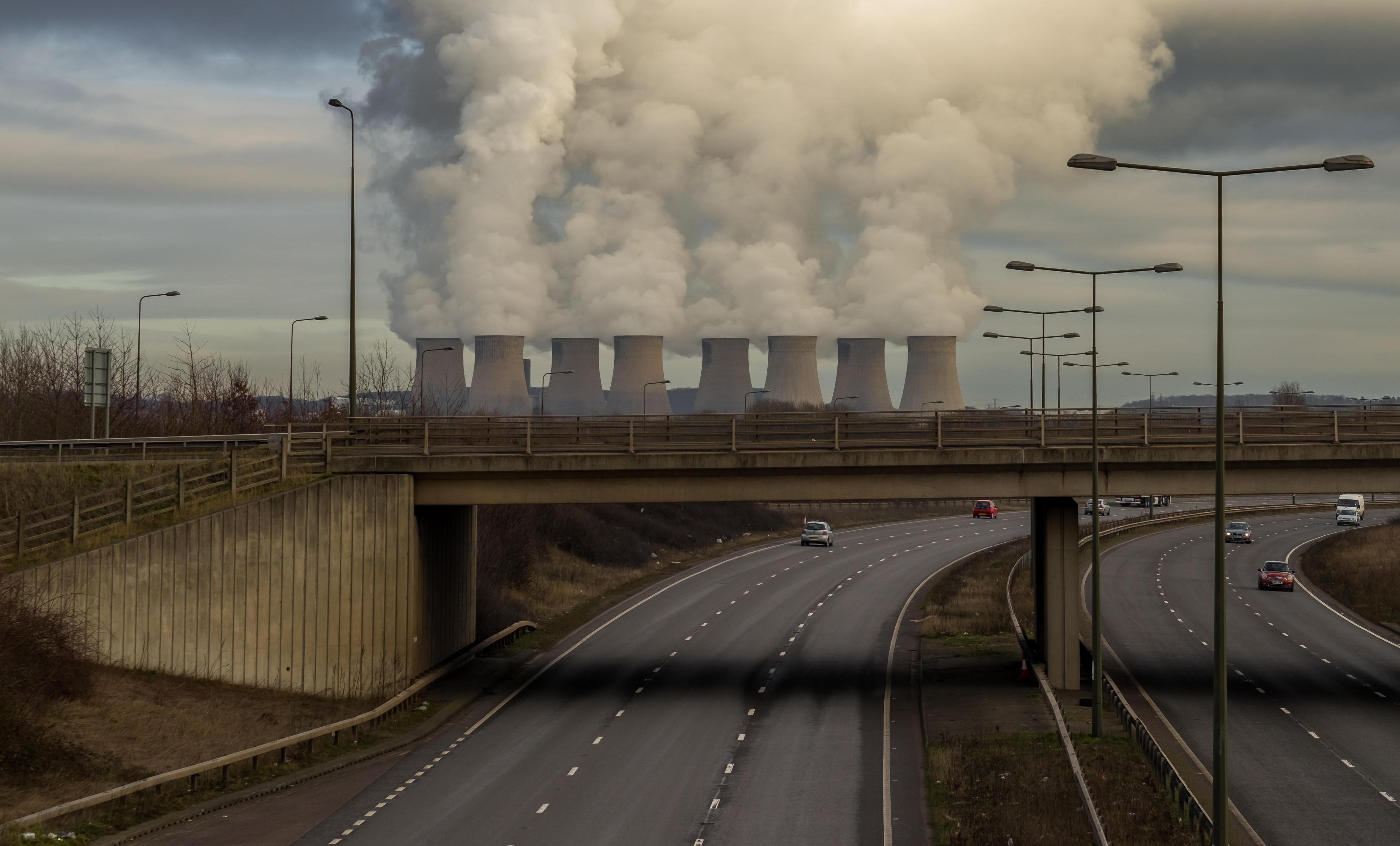 All eight towers can be seen from the A453