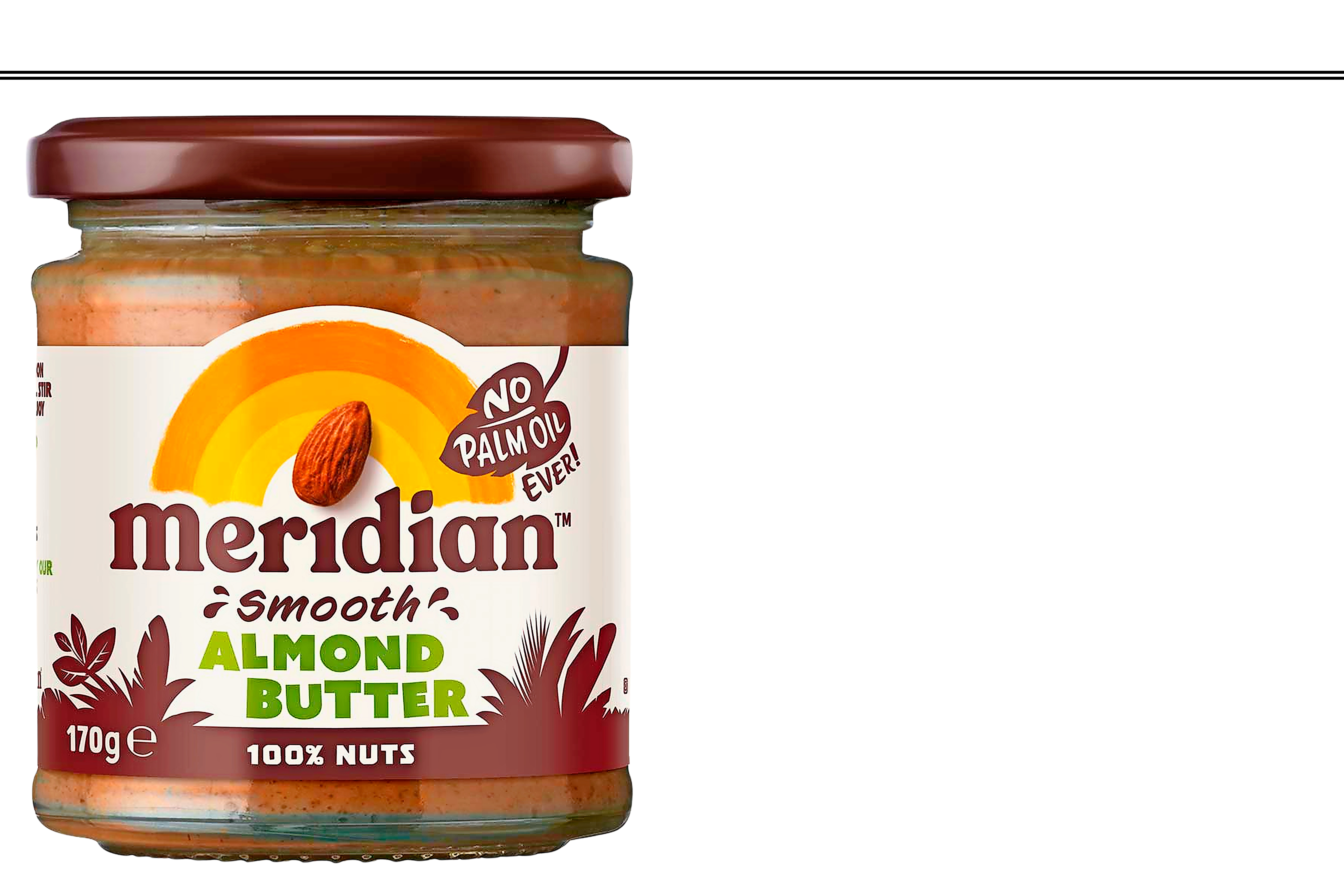 Банка миндального масла Meridian.