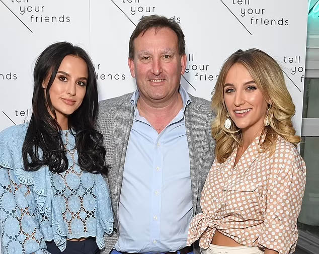 Clive Watson, with his daughters Lucy and Tiffany