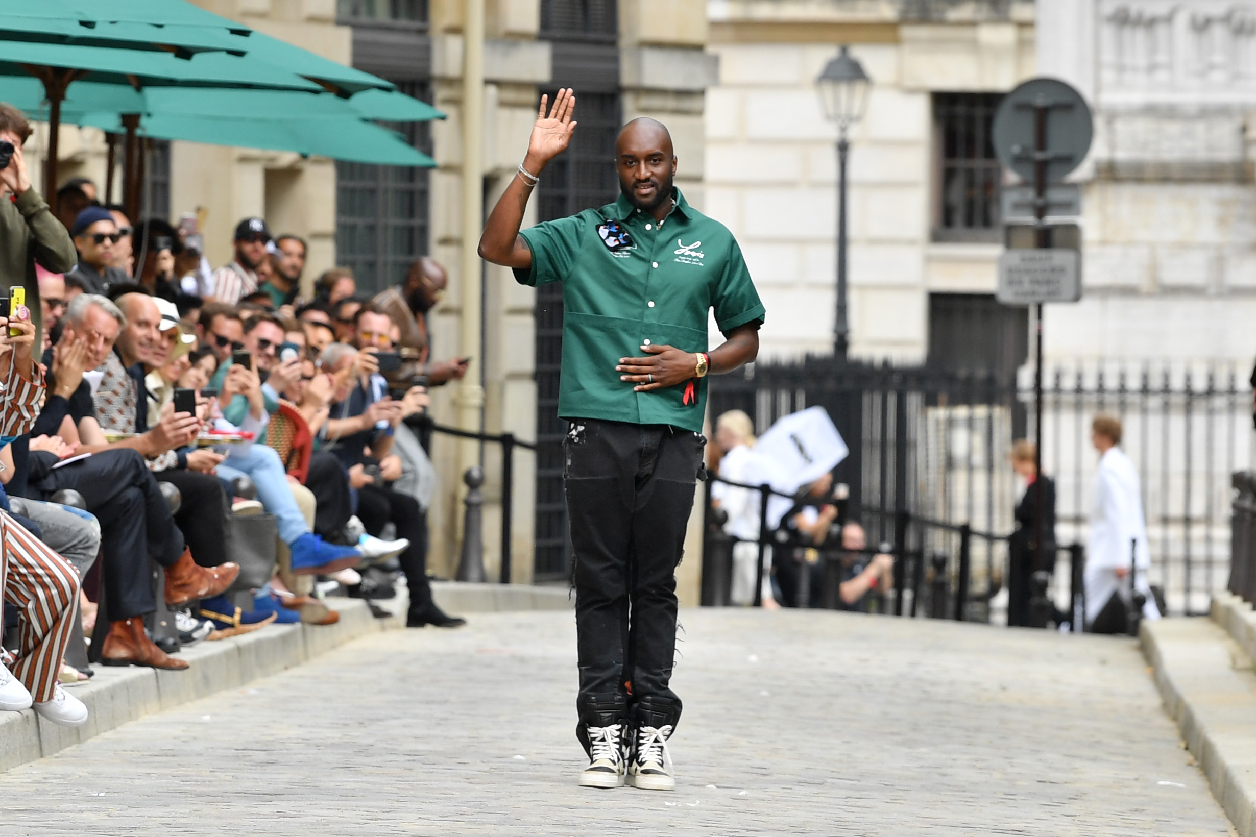 The US designer Virgil Abloh, at Paris Fashion Week, has been an inspiration for George Heaton