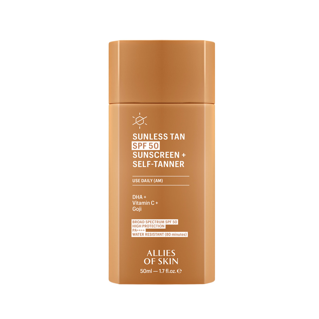 Солнцезащитный крем Allies of Skin и автозагар, SPF 50.