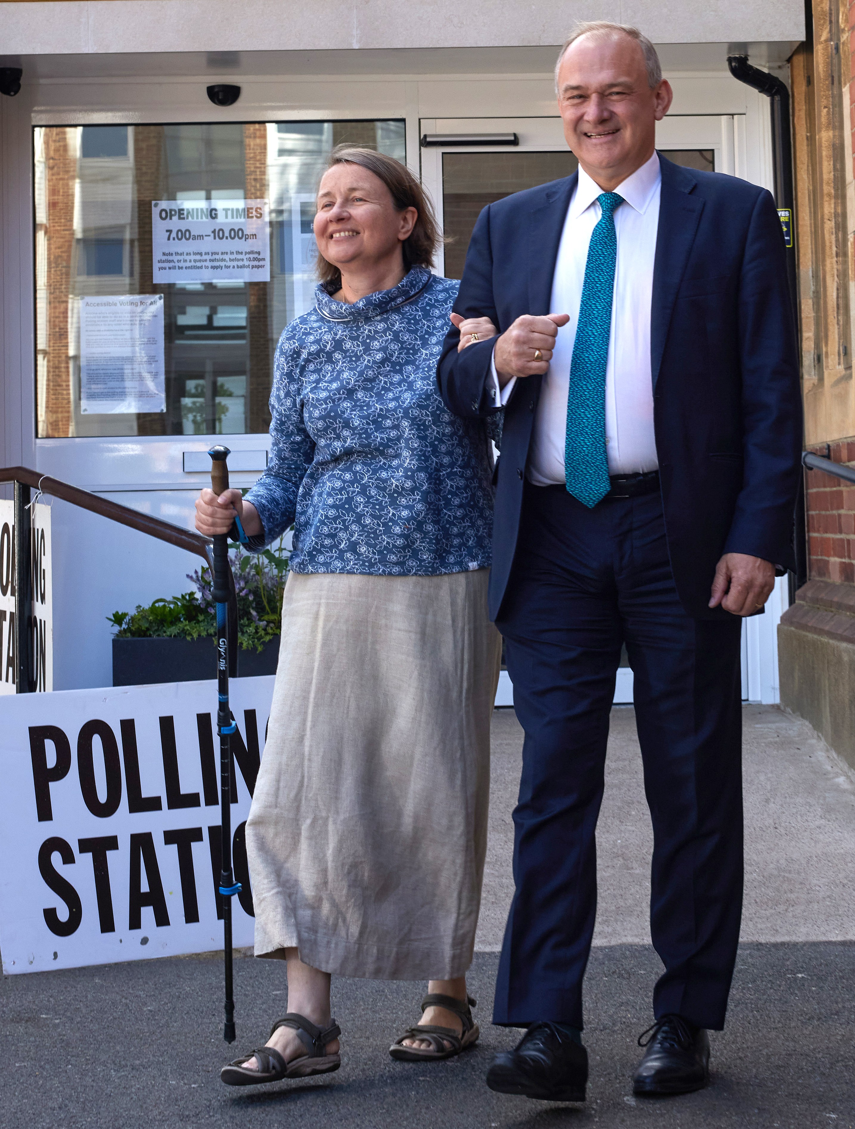 UK Political Leaders Vote In The 2024 General Election