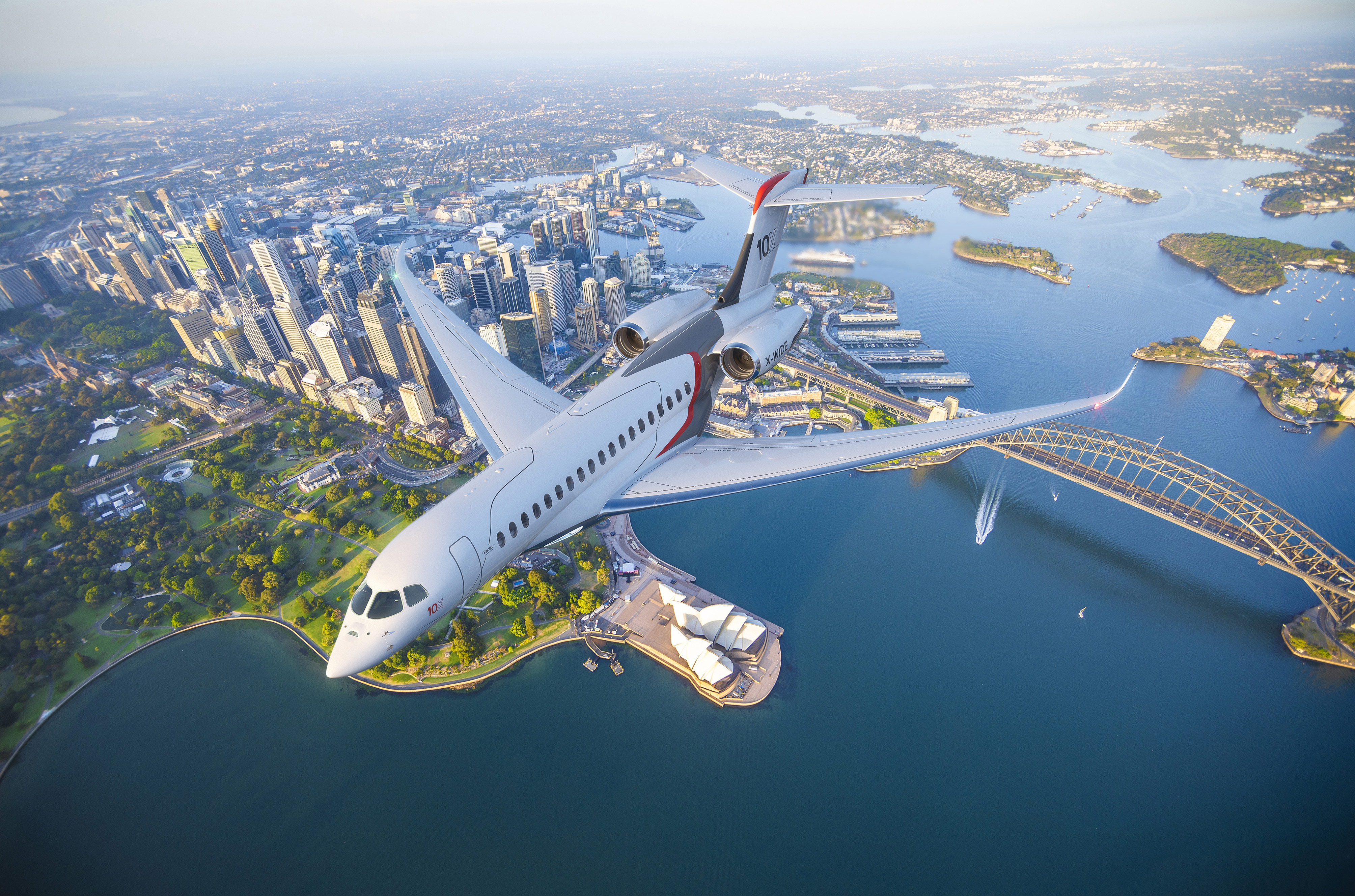 Falcon 10X над Сиднеем.
