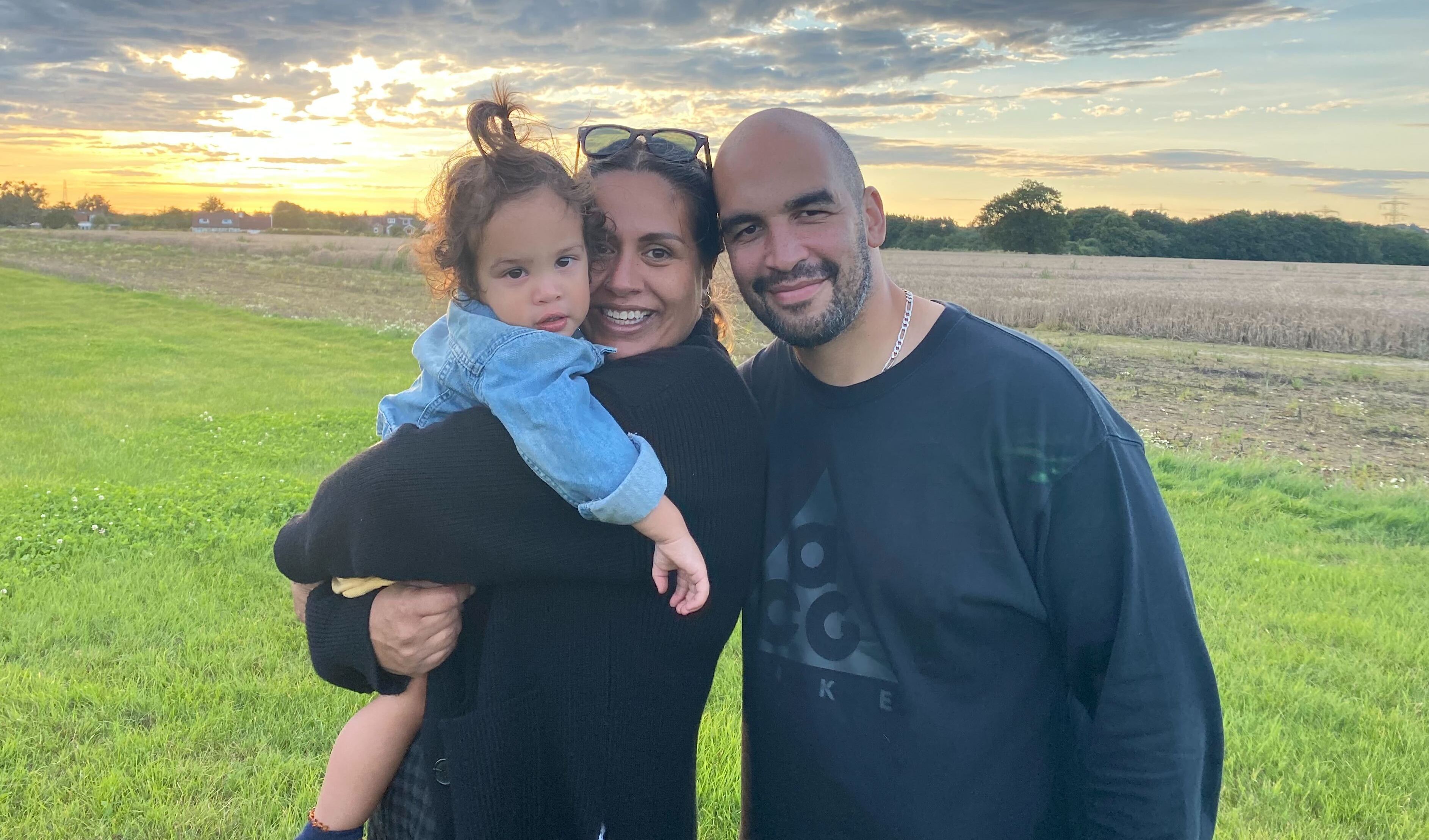 Samantha and Carl Deakin with their son, Harlow