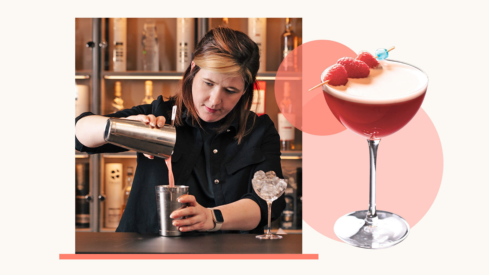 Коктейль Berry & Peat от Bank Restaurant & Club Room.